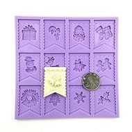 &quot;dipshop Christmas Flag Silicone Mold Fondant Cake Cookie Mould&quot; shopping N2