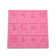&quot;dipshop Christmas Flag Silicone Mold Fondant Cake Cookie Mould&quot; shopping N8