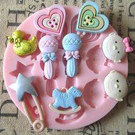 DIY Cake Decorating Fondant Silicone Sugar Craft Mold, Mini