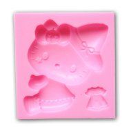 Yunko Baby Shower Cartoon Kitty Silicone Fondant Silicone Sugar Craft Molds DIY Cake Decorating