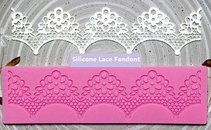 Allforhome Sugarcraft Silicone Corolliform Flower Embossing Lace Fondant Mould Cake Decoration Mould Polymer Clay...