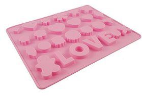 26 Silicone Tray Pop Cake Stick Mould Lollipop Party Cupcake Baking Mold (Pink) N2