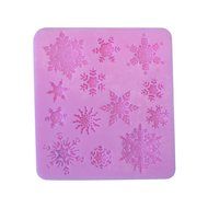 JLHua 3D Cake Mould Multi Cute Snow Shapes Silicone Candy Mould Chocolate Pastry Mold N2