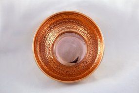 Hammered 100% Copper Mixing Bowl - Vintage Metal Mixing Bowl Copper Kitchen Bakeware - 7.5&quot; Diameter Quart Qt... N3