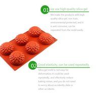 Sunflower Silicone Mold Chocolate Cake Baking Pan DIY Soap Kitchen Cooking Tools N7