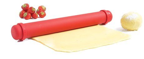 ORKA A11870 Silicone Rolling Pin, Large, Red N3