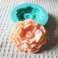 QINF 3D Peony Flowers Silicone Mold Fondant Molds Sugar Craft Tools Chocolate Mould For Cakes