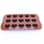 COFFLED &reg; 15 Silicone Ice Cube Chocolate Cake Jelly Tray Pan Heart Maker Mold Mould CM
