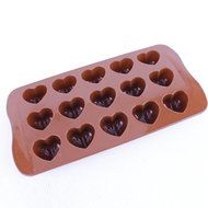 COFFLED &reg; 15 Silicone Ice Cube Chocolate Cake Jelly Tray Pan Heart Maker Mold Mould CM N2