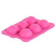 Lariy 2pcs 6-Capacity Silicone Cake Baking Mold Pink N2