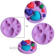 Witkey 8 Cavity Sweat Love Heart Shape Silicone DIY Decorating Craft Mold for Cake Cupcake Fondant Chocolate Jello... N4