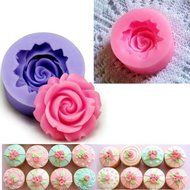 3D Rose Flower DIY Fondant Cake Chocolate Sugarcraft Mold Cutter Silicone Tools