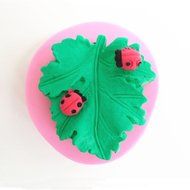 Pretty Leaf Ladybug Silicone Mould Fondant Sugar Craft Molds DIY Cake Decorating