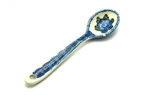 Polish Pottery Spoon - Small - Blue Poppy