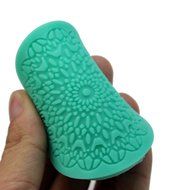 Hot Sale Round Shape Silicone Lace Fondant Mold Mould Cake Decoration Tool Green N5