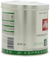illy iperEspresso Capsules Decaf Coffee, 5-Ounce, 21-Count Capsules N6