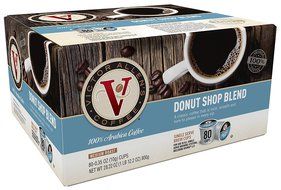 Victor Allen Coffee, Donut Shop Single Serve K-cup, 80 Count (Compatible with 2.0 Keurig Brewers)