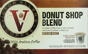 Victor Allen Coffee, Donut Shop Single Serve K-cup, 80 Count (Compatible with 2.0 Keurig Brewers) N3