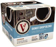 Victor Allen Coffee, Donut Shop Single Serve K-cup, 80 Count (Compatible with 2.0 Keurig Brewers) N43