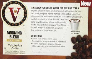 Victor Allen Coffee, Donut Shop Single Serve K-cup, 80 Count (Compatible with 2.0 Keurig Brewers) N49