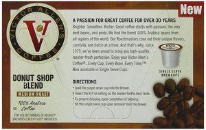 Victor Allen Coffee, Donut Shop Single Serve K-cup, 80 Count (Compatible with 2.0 Keurig Brewers) N110
