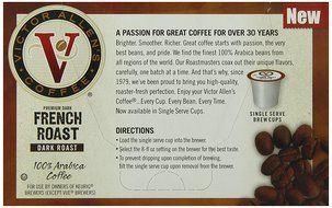Victor Allen Coffee, Donut Shop Single Serve K-cup, 80 Count (Compatible with 2.0 Keurig Brewers) N132