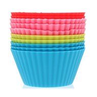 10 Pcs Silicone Round Cake Muffin Chocolate Molds N5