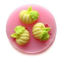 Wholeport Pumpkin Silicone Embossing Mold Fondant Lace Mould Fondant Cake Decoration Mould Polymer Clay Mould...