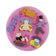 Yunko Mini Baby Shower Fondant Mold Silicone Sugar Mold Craft Molds DIY Gumpaste Flowers Cake Decorating