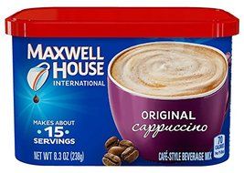 Maxwell House International Coffee Original Cappuccino, 8.3-Ounce (Pack of 4)