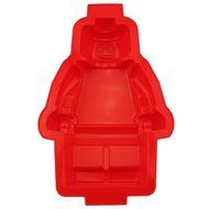 Sago Brothers Large Figure Robot Silicone Mold, Robot Baking Molds for Lego Lovers - Red N2