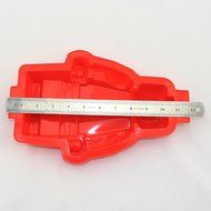 Sago Brothers Large Figure Robot Silicone Mold, Robot Baking Molds for Lego Lovers - Red N4