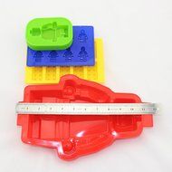 Sago Brothers Large Figure Robot Silicone Mold, Robot Baking Molds for Lego Lovers - Red N7