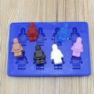 Sago Brothers Large Figure Robot Silicone Mold, Robot Baking Molds for Lego Lovers - Red N8