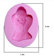 HSE 3D Shape Angel Fondant Cake Mold Silicone Mold Chocolate Mold Bakeware Cooking Tools DIY Soap Pudding Mold N2