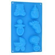 BST Cake Pan Large Silicone Baby Pacifier Style Mousse Cake Baking Mold (Color Random)
