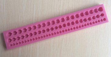 Longzang String of Pearls Silicone Mold Sugar Craft DIY Gumpaste Cake Decorating Clay (S) N2