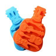 Vivian 5 Cavity Guitar Silicone Fondant Mold Chocolate Decorative Mould N4