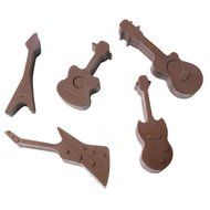 Vivian 5 Cavity Guitar Silicone Fondant Mold Chocolate Decorative Mould N7