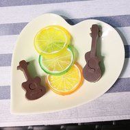 Vivian 5 Cavity Guitar Silicone Fondant Mold Chocolate Decorative Mould N9