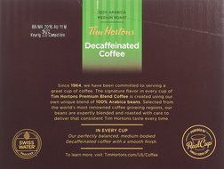 Tim Hortons DECAF Single Serve Coffee 48 Count N5