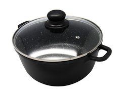 Cookmate Die-Cast Aluminum Casserole Pot with Glass Lid, 5 quarts