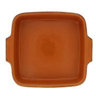 French Home 9-Inch Saffron Yellow Stoneware Square Baking Dish N2