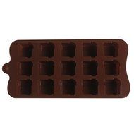 BlueTop(TM) Coffee Silicone DIY Cake Bread Cookie Mold Baking Pan For craft Molds (15 cavity square) N2