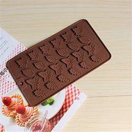 Witkey 24 Cavity Maple Leaves Ice Cube Tray Fondant Silicone Mold Sugar Mold Candy Molds Chocolate Cake Molds... N2