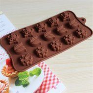 Witkey 24 Cavity Maple Leaves Ice Cube Tray Fondant Silicone Mold Sugar Mold Candy Molds Chocolate Cake Molds... N7