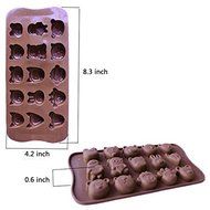 Witkey 24 Cavity Maple Leaves Ice Cube Tray Fondant Silicone Mold Sugar Mold Candy Molds Chocolate Cake Molds... N11