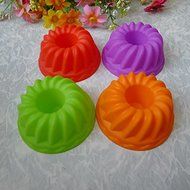 Simple multicolor silicone baking biscuits bread cake decorating cake mold 4PCS Cartoon biscuit oven biscuits...