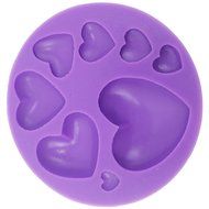 Funshowcase Hearts Cabochon Gemstone Pastry Silicone Mold for Cake Decoration, Cupcake Topper, Polymer Clay, Crafting...