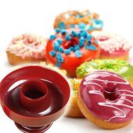 GogoForward Mold Fondant Cake Plastic Bakery Doughnut Donut Baking Pan Maker Cutter N6